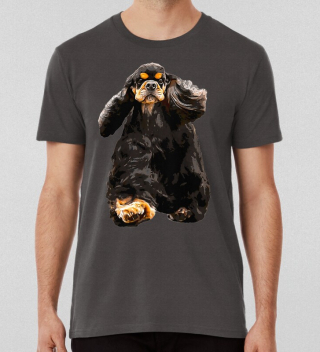 American Cocker Spanielstunning Black And Tan Dog T-shirt