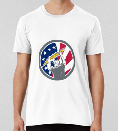 American Electrician Usa Flag Icon T-shirt