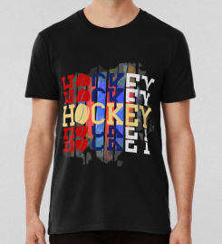 American Flag Hockey Tee Shirts T-shirt