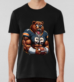 American Football Bear 5 T-shirt