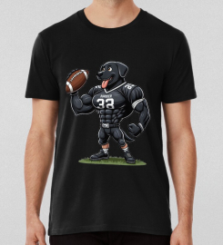 American Football Labrador 7 T-shirt