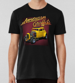 American Graffiti 70s Classic Car Movies T-shirt