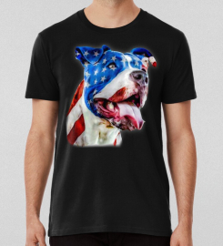 American Pitbull Flag T-shirt